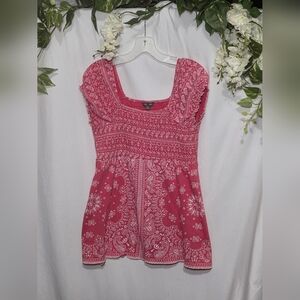 Pink Paisley Women's Top